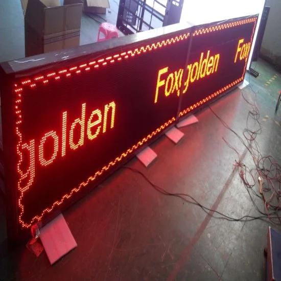 Single Color P10 Outdoor LED Display Scrolling Message LED Panel 960X160mm