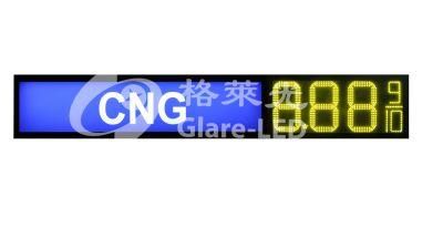 Glare-LED 16 Inch Outdoor Used Super Bright Red LED Digital Gas Price Sign for Gas Station LED Box Light Gas Price Sign