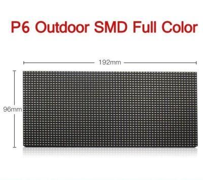 192mm*96mm SMD Full Color P6 Outdoor LED Module