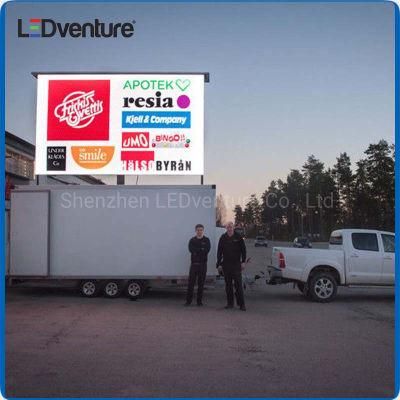 P3.91 Outdoor Rental Advertising LED Billboard with Moving Truss