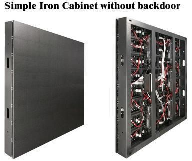 P3 Cheap Price Simple Iron Cabinet P3 Front Service LED Display for Wall Install