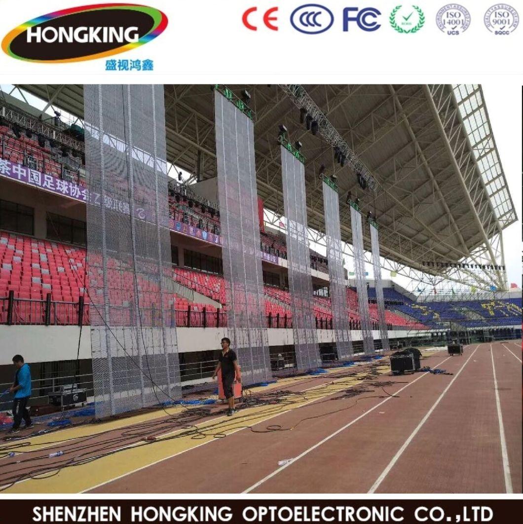 Fixed Advertising P7.81 P3.91 Outdoor Transparent LED Display