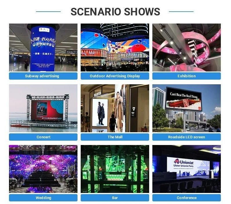 Indoor High Quality Advertising Flexible Full-Color P2 LED Screen Display