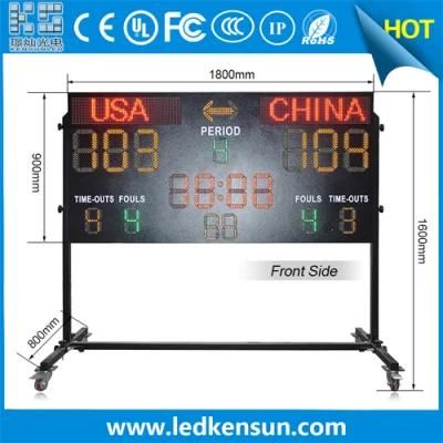 Waterproof Digital LED Board Number Score Change Basketball LED Scoreboard