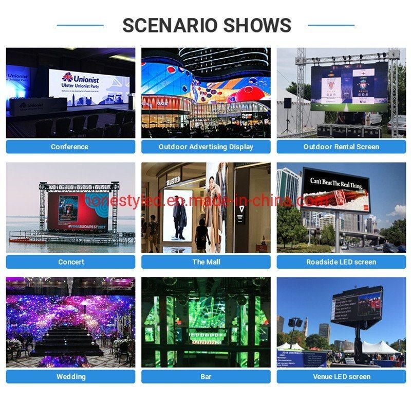 New Arrival Waterproof LED Display Panel P6mm 576*576mm Outdoor LED TV RGB Rental LED Screens for Advertising