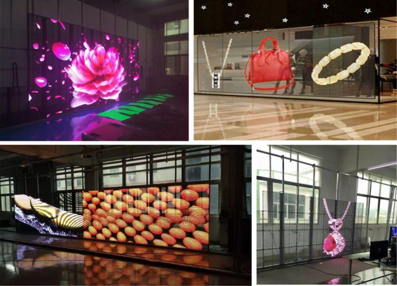 Window Glass Curtain Outdoor Transparent LED Display Mesh LED Display LED Transparent Display