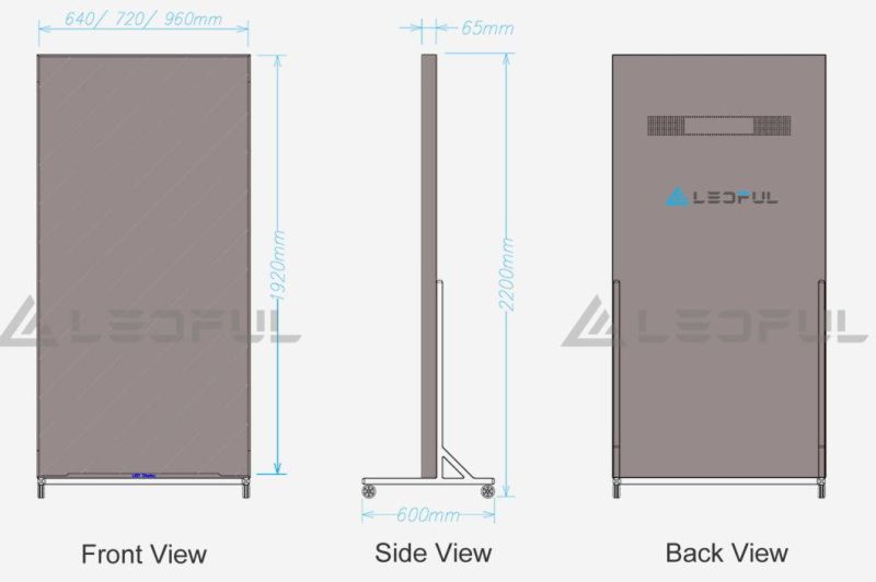 P2.5mm Poster LED Display with WiFi Control Standing