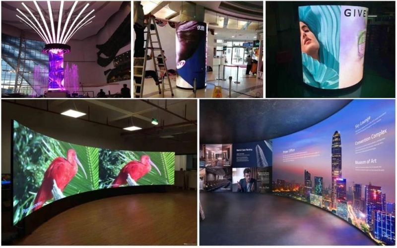 Pantalla LED Curved Flexible LED Panel Screen Display for Indoor Special Shape