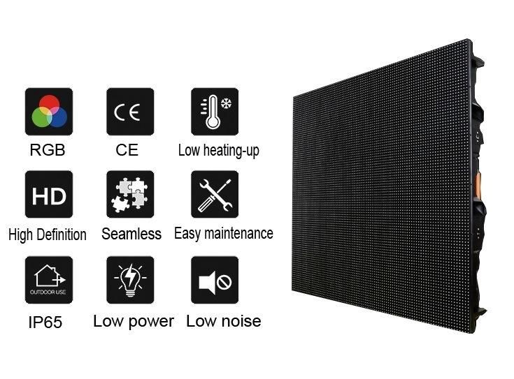 P5/P4/P6 Indoor Good Effect Stage Rental Background LED Cabinet Screen 640*640mm