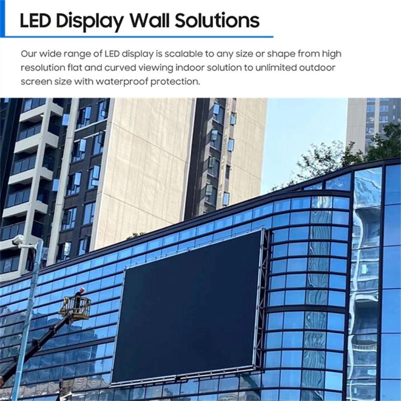 Transparent Display Screen Outdoor P4.81 Flexible LED Wall Mirror