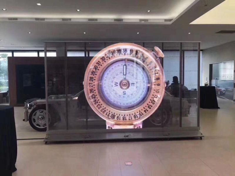 Ultra HD Full Color Transparent LED Display Screen Sign for Advertising