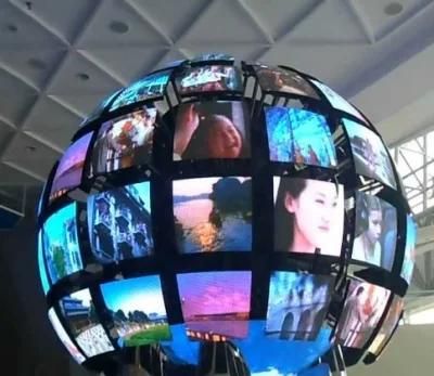 Full Color Sphere Ball Shape Customized LED Screen Display