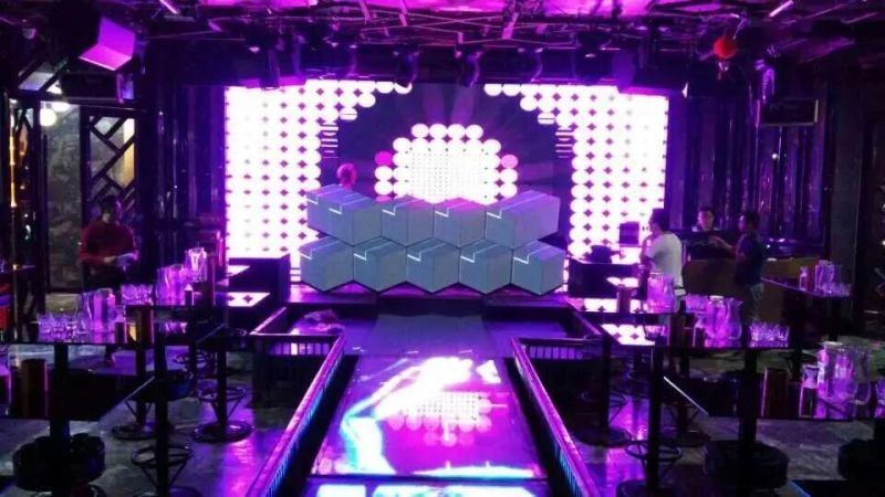 Indoor Irregular Shape DJ Table Butterfly Display LED Screen