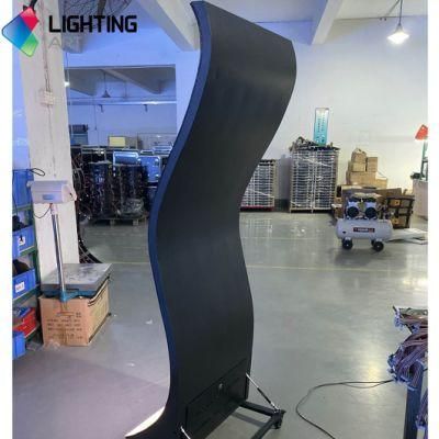 Full Color Video S-Shaped LED Display Stand Poster LED Screen Mirror LED Screen P2 P2.5 P3