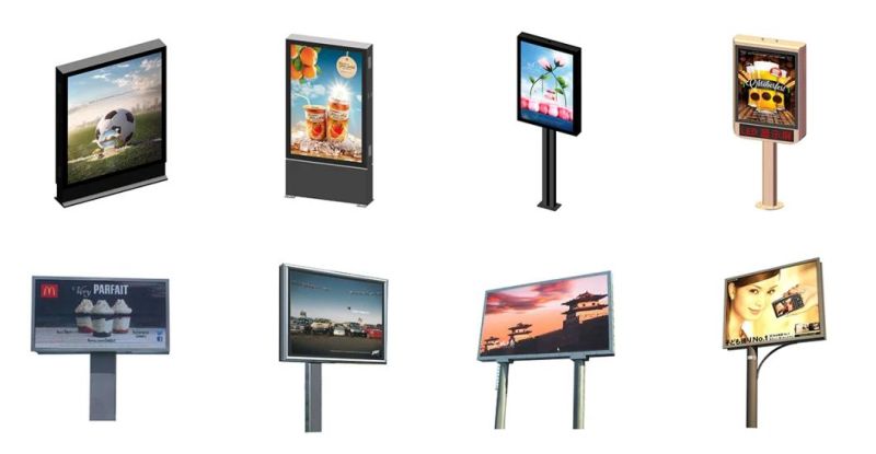 Smart City Street Digital Signage Waterproof LED Mupi Light Box