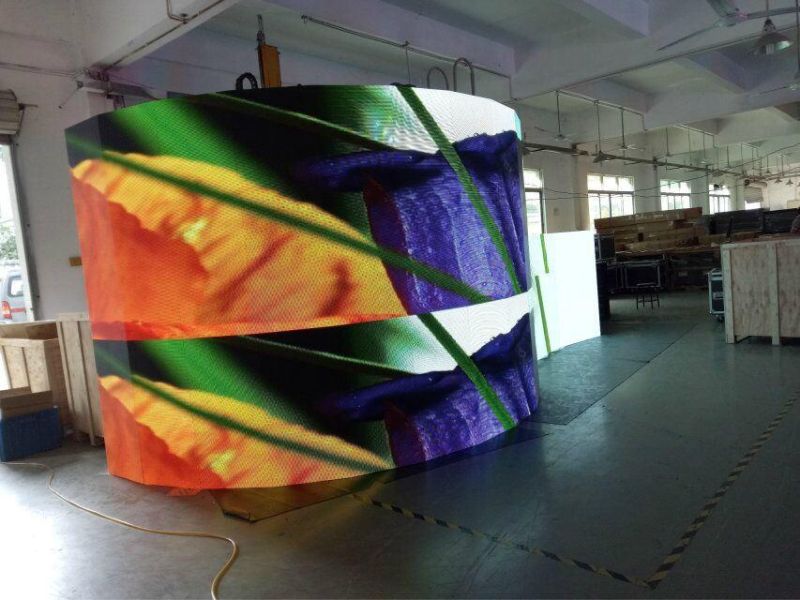P3 Curved Cylindrical LED Display LED Flexible Column Screen