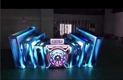 High Definition 3D Effect LED DJ Booth Creative LED Video Display Screen for Nightclub