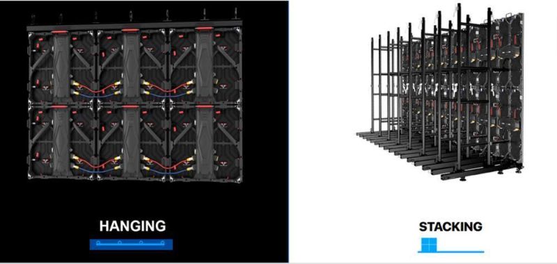 Indoor High Refresh Rate 3840Hz Light Weight Flat and Curve Magnet Front Service 500mm*1000mm Cabinet Size P2.604/P2.976/P3.91/P4.81 LED Display Board