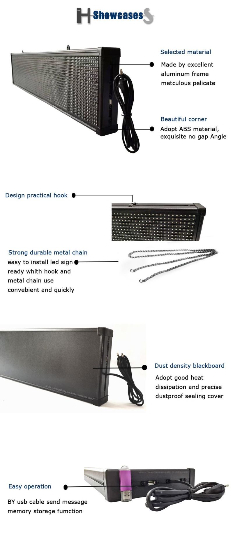 Multi-Functional Dynamic LED Display Board Can Be Used When Plugged in