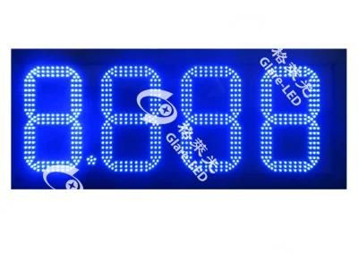 8.888 Blue Remote Control Outdoor LED Digital Number Sign LED Gas Station Price Sign