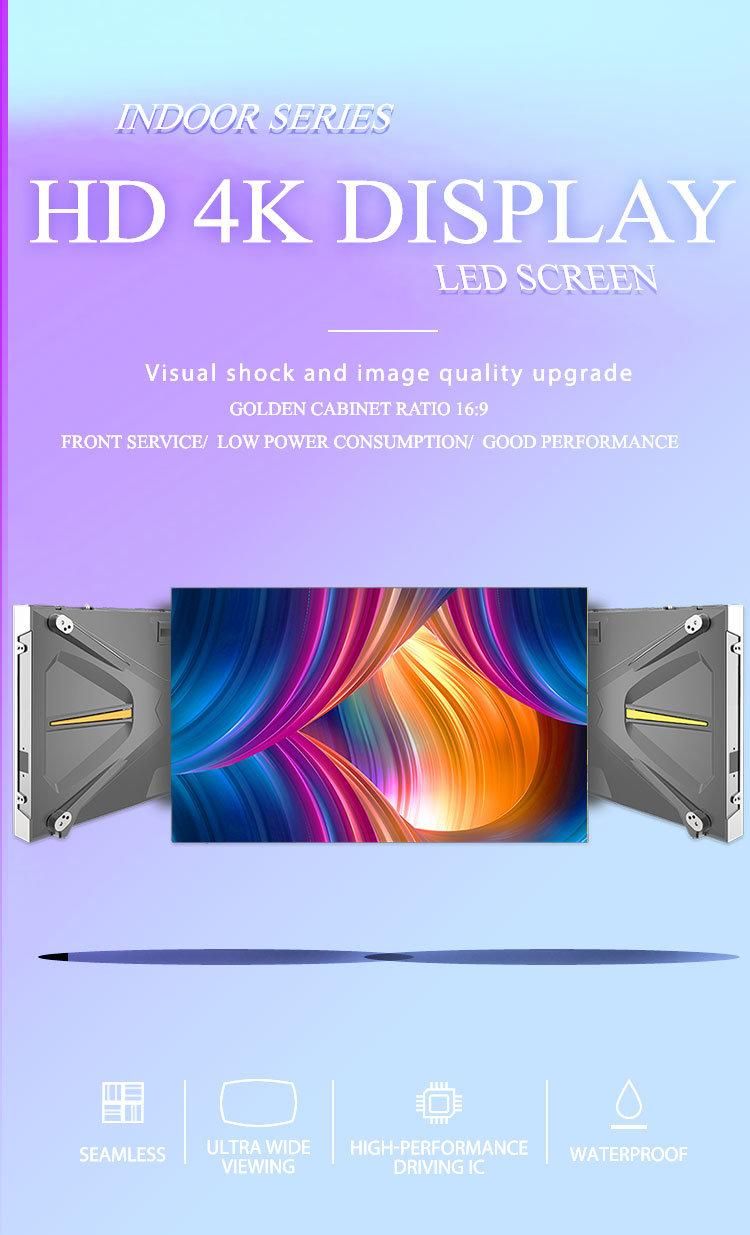 Ultra 4K COB P0.9/P1.25/P1.56/P1.67/P1.9/P2 Small Pitch Indoor LED Advertising Display