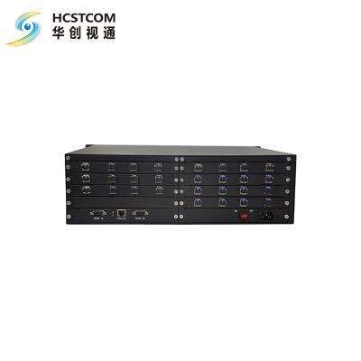 HD Seamless Hybrid Fiber Matrix Switcher with Touch Screen Panel