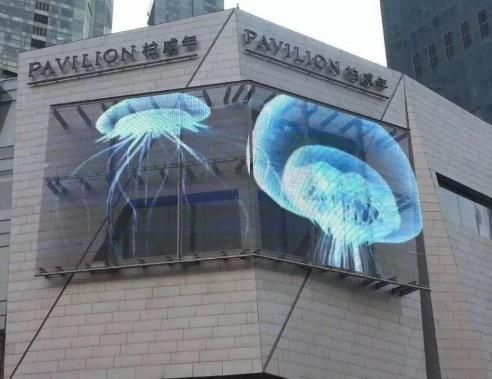 Commercial Advertising Video P10 Outdoor Transparent Video Wall LED Display