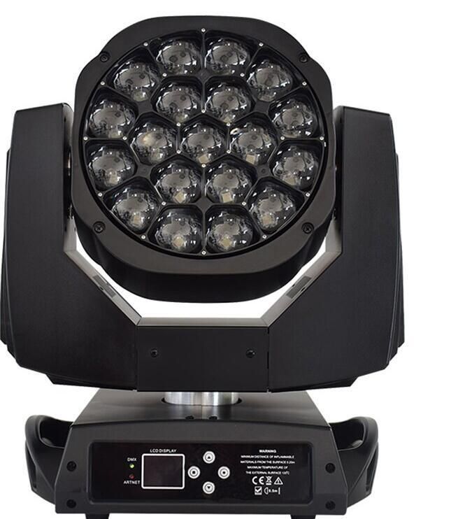 Bee Eye 19X15W LED DMX DJ Moving Head Wash Zoom RGBW 4in1 Lights