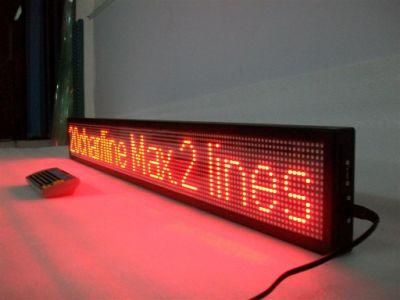 P7.62 Red Color Indoor Scrolling LED Message Sign