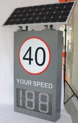 Radar Solar Power Portable Outdoor LED Speed Limit Sign