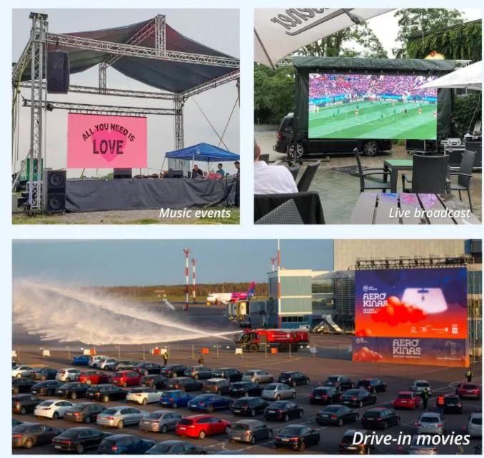 Kensun SMD Full Color LED Screen P3.91 500X1000 Rental Cabinet LED Displays