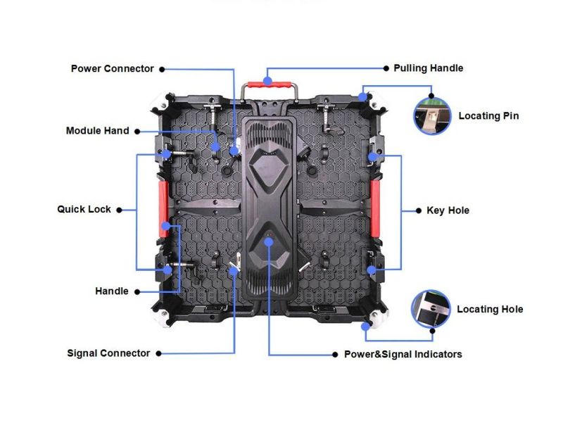 Hot Sale Full Color P2.6 P2.9 P3.91 Indoor Rental LED Screen Panel for Stage Advertising