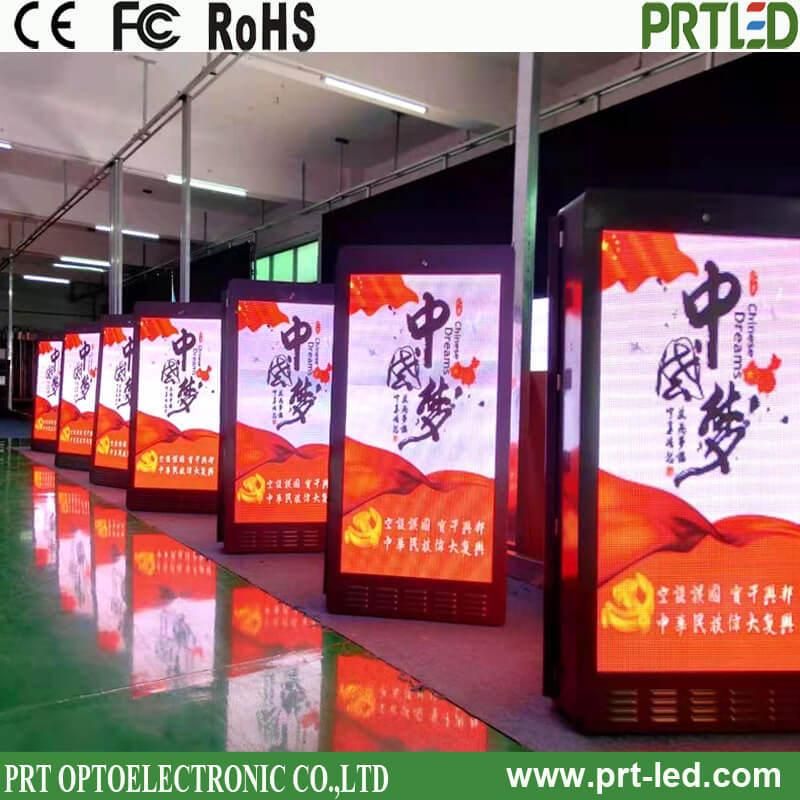 Customized Player P2.5, P3, P4 Advertising LED Display Panel for Standing Poles