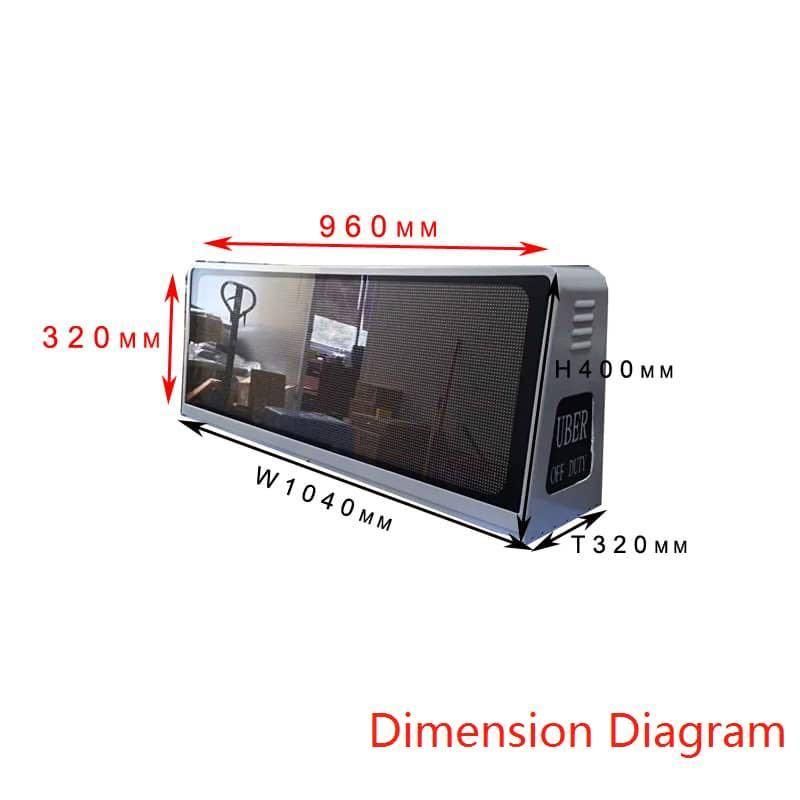 P2.5 Outdoor Full Color Taxi Top LED Display