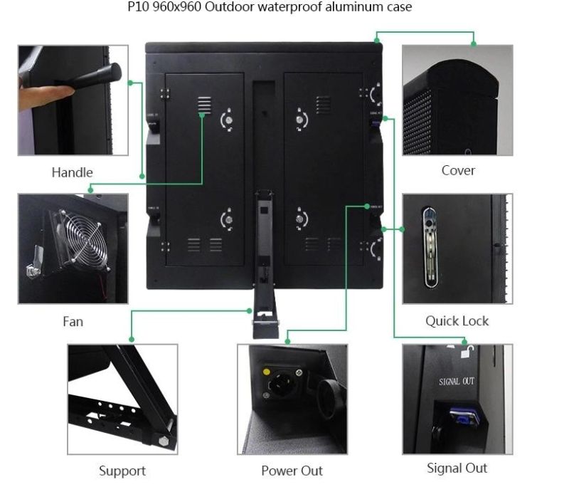 Outdoor HD RGB P10 Football Stadium LED Display Screen