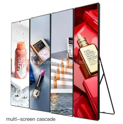 New Design HD Poster P1.875 P2.5 P3 LED Advertising Screen LED Mirror Screen with Wheels