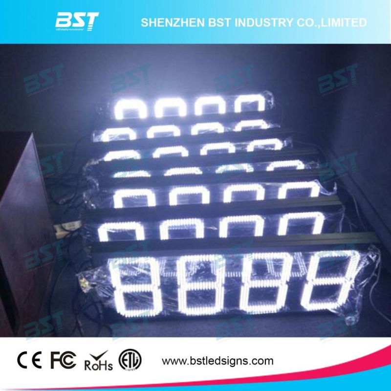 Outdoor Waterproof White Color Gas Price LED Sign (8888)