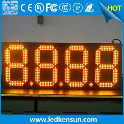 Outdoor Single Color 8888 4 Digital LED Gas Price Sign