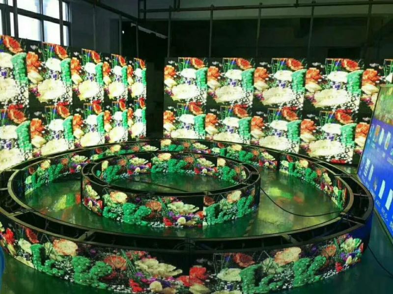 Outdoor LED Full Colour Cylinder Display P10 for Advertising