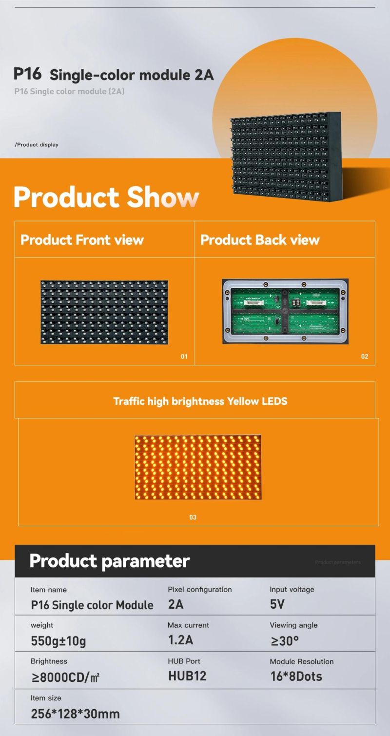 P16 Outdoor Its Traffic Programmable LED Display Module