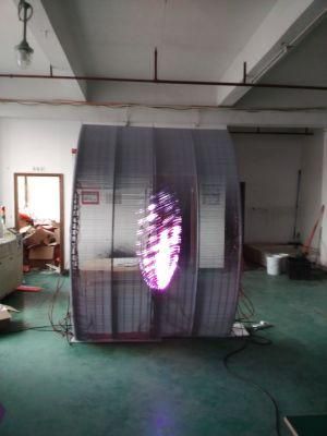 P3.9-7.8mm Transparent Curtain LED Display Indoor High Brightness