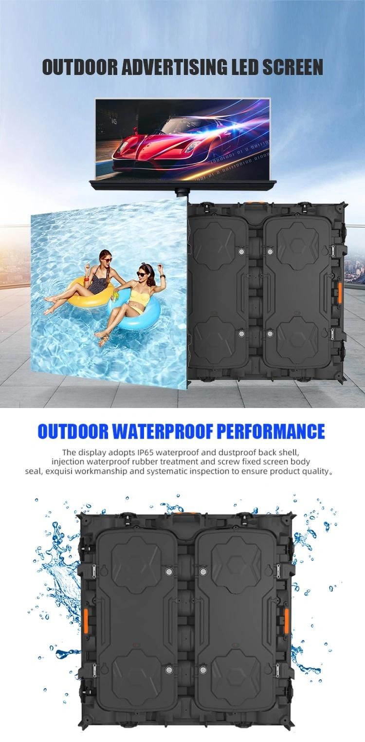 Outdoor / Indoor Advertising Rental Full Color LED Screen Panel Board Display P2.5 P3 P3.91 P4 P4.81 P5 P6 P8 P10 Module Foldable Curtain Digital Sign Taxi