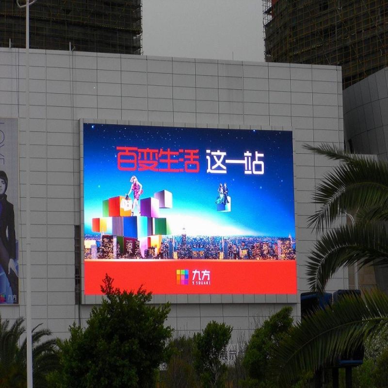 Outdoor Fixed Installation Advertising Full Color HD P6mm LED Display Screen