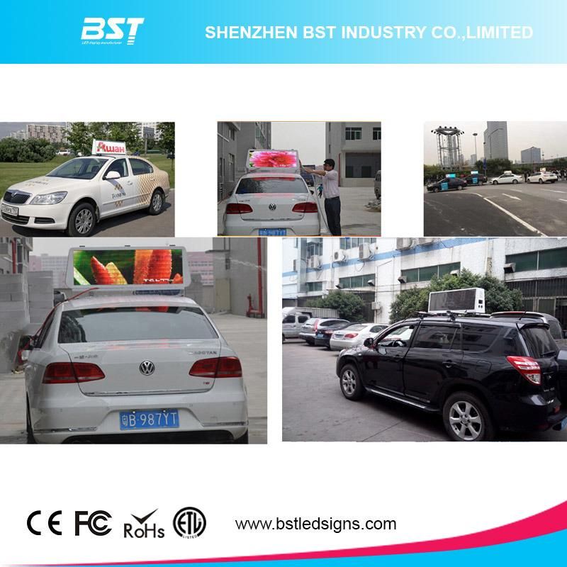 China Factory Supply P5 High Brightness Taxi Top LED Display Screen