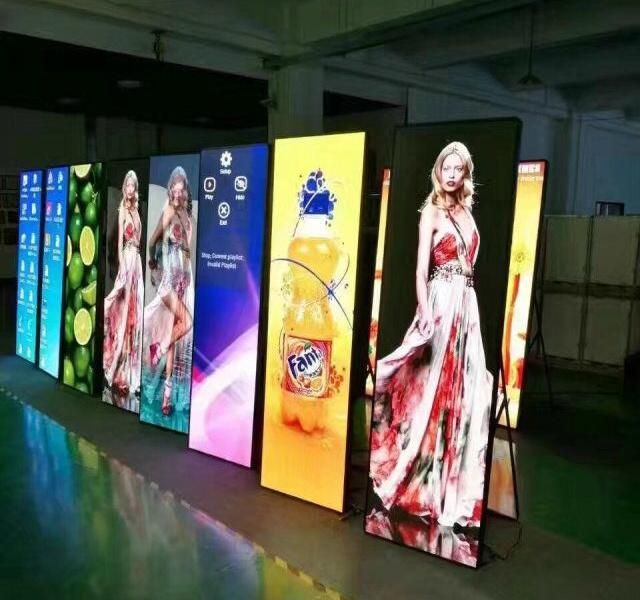 480*1920mm Indoor HD Mirror LED Display P2.5 Poster LED Advertising Machines