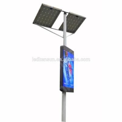 Outdoor 3G/4G/WiFi Control Street Advertising Light Pole LED Display