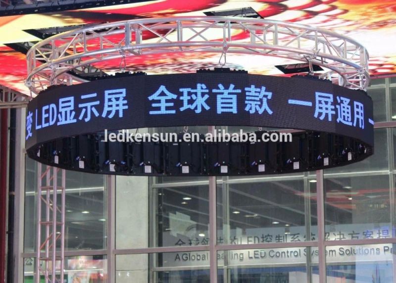 P2.5 Flexible Circle Column Advertising LED Message Sign Round Video Wall