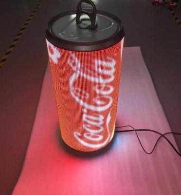 New Deisgn P3 Curved Column LED Display Cans Shape LED Video Screen