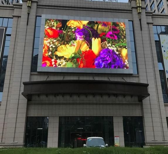 P10 Shopping Mall 90 Degree Corner LED Screen Outdoor Display