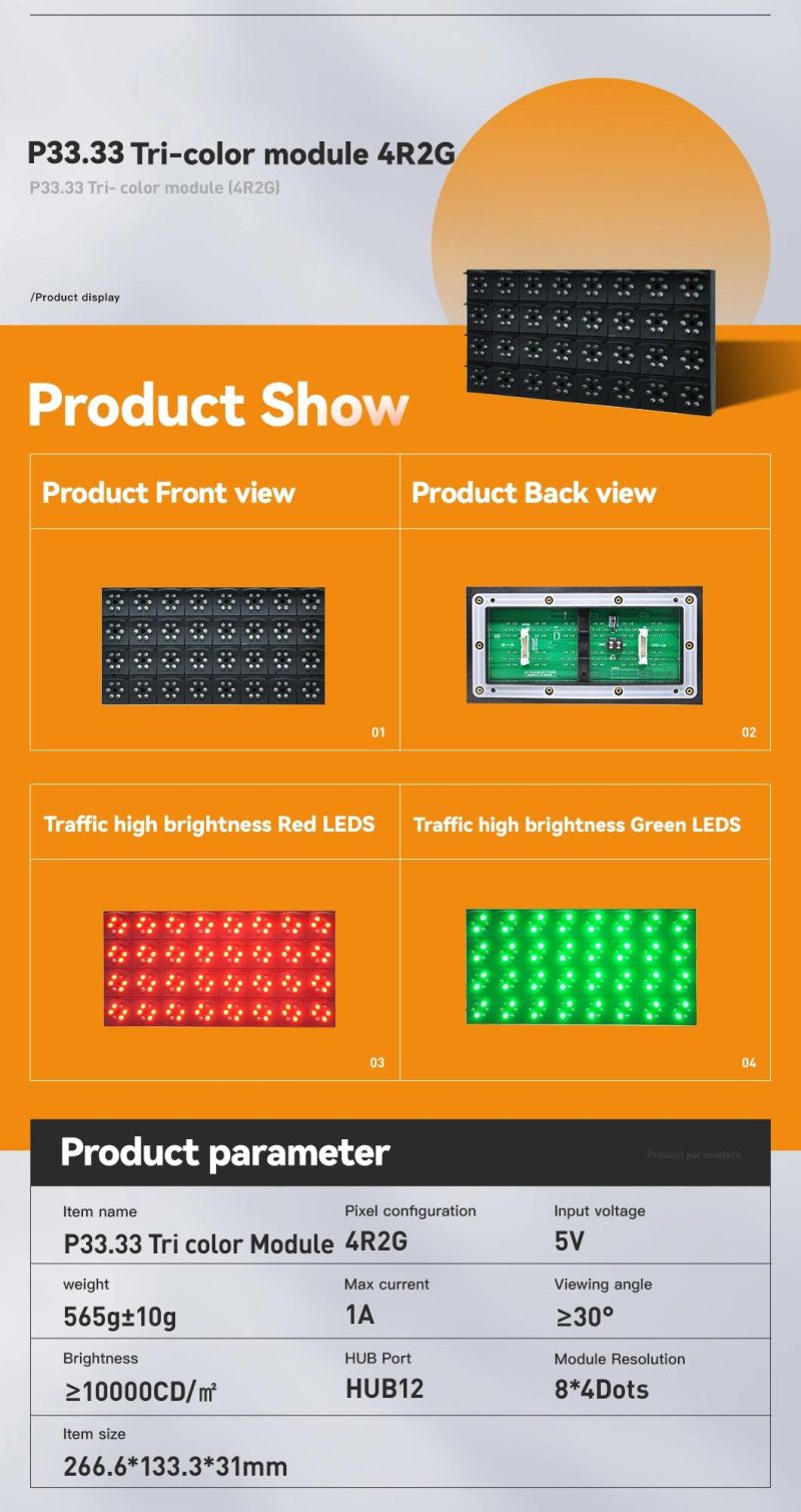 Traffic Road LED Vms Outdoor LED Display Sign Digital LED Module